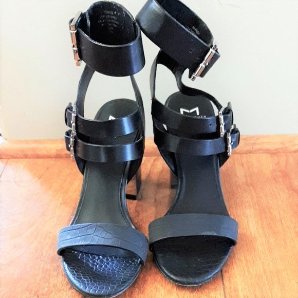 Marc Fisher Black Strappy Sandals - Picture 5 of 10
